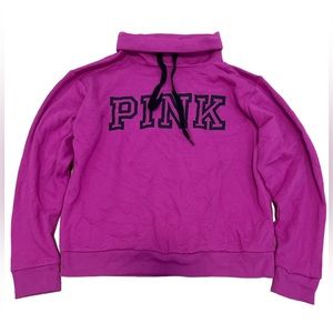 PINK turtle neck pink sweatshirt. Size S